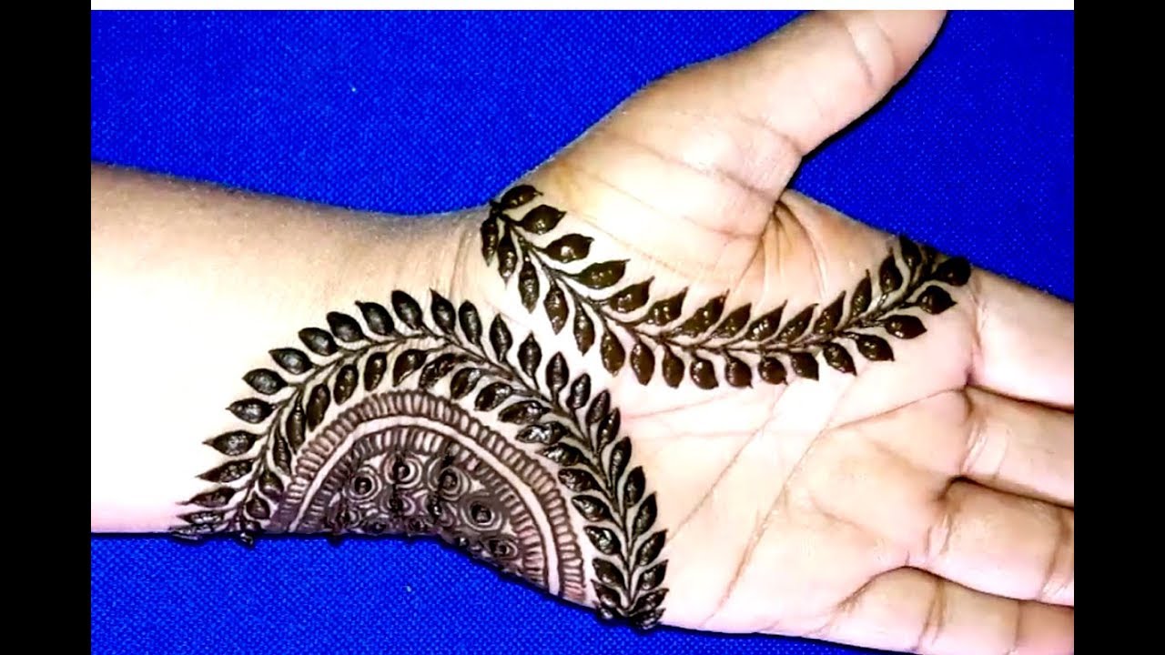 indian mehndi design simple Easy Stylish Mehndi Design | Simple Mehndi Trick For Beginners | Beautiful Henna