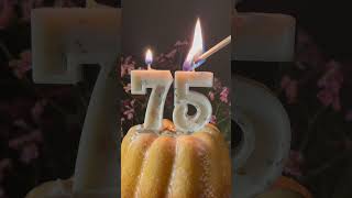 Happy birthday to you | 75 years | Seventy five years | Virtual candles
