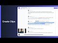 How to create a clip from your transcript  exemplary ai