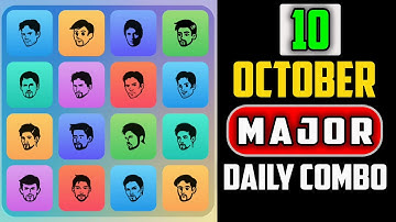 10 October 2024 Major Puzzle Game 100% Solved | Major Puzzel Durov Combo 10 October | Trick Work