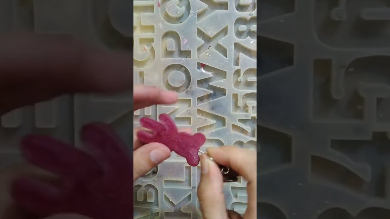 How To Put EyeScrew In Resin Alphabet Keychain Art For Beginners Step By Shorts Diy