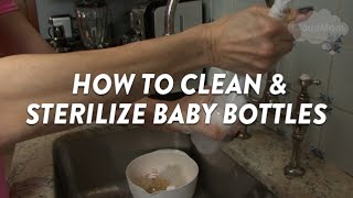 How to Clean and Sterilize Baby Bottles | CloudMom