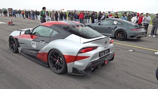 650HP Toyota GR Supra w/ BoostLogic Exhaust vs 630HP Porsche 991 Turbo S S'WP