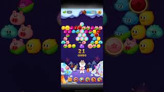 LINEバブル2 3578 ハード 銀コニー 初挑戦クリア
