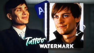 TATTOO WATERMARK TUTORIAL | LOCKDOWN | AFTER EFFECT#aftereffects#tutorial#tattowatermark#viral