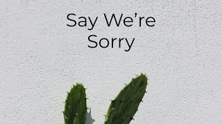 Say We're Sorry - Loving Caliber. [ #music #lyrics ]