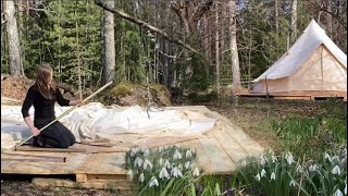 Building a Platform for My Off Grid Tent Home