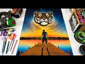 Tiger Spirit - Spray Paint Art - by Antonipaints