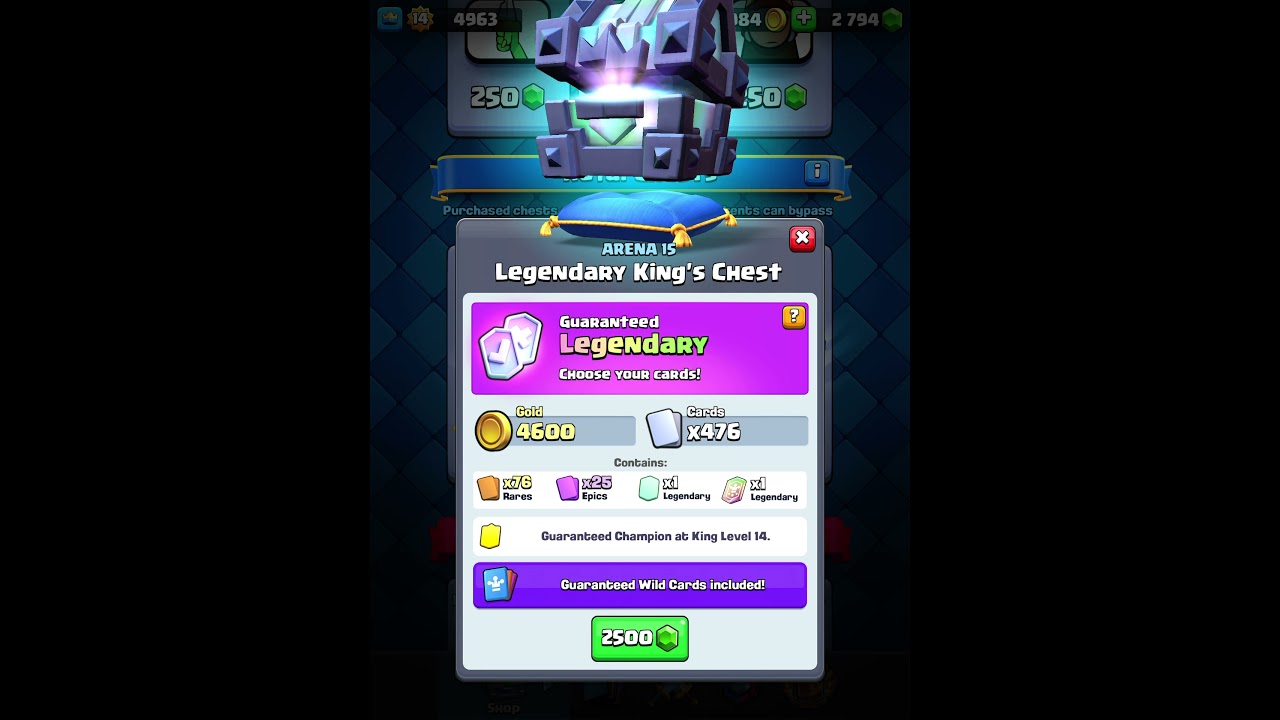 Super cool Legendary Kings chest opening Clash Royale YouTube