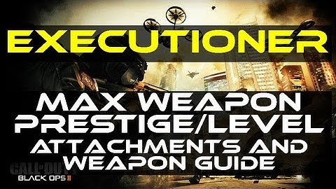 Black Ops 2 - Executioner Max Prestige/Level Gun Guide by Product Shard