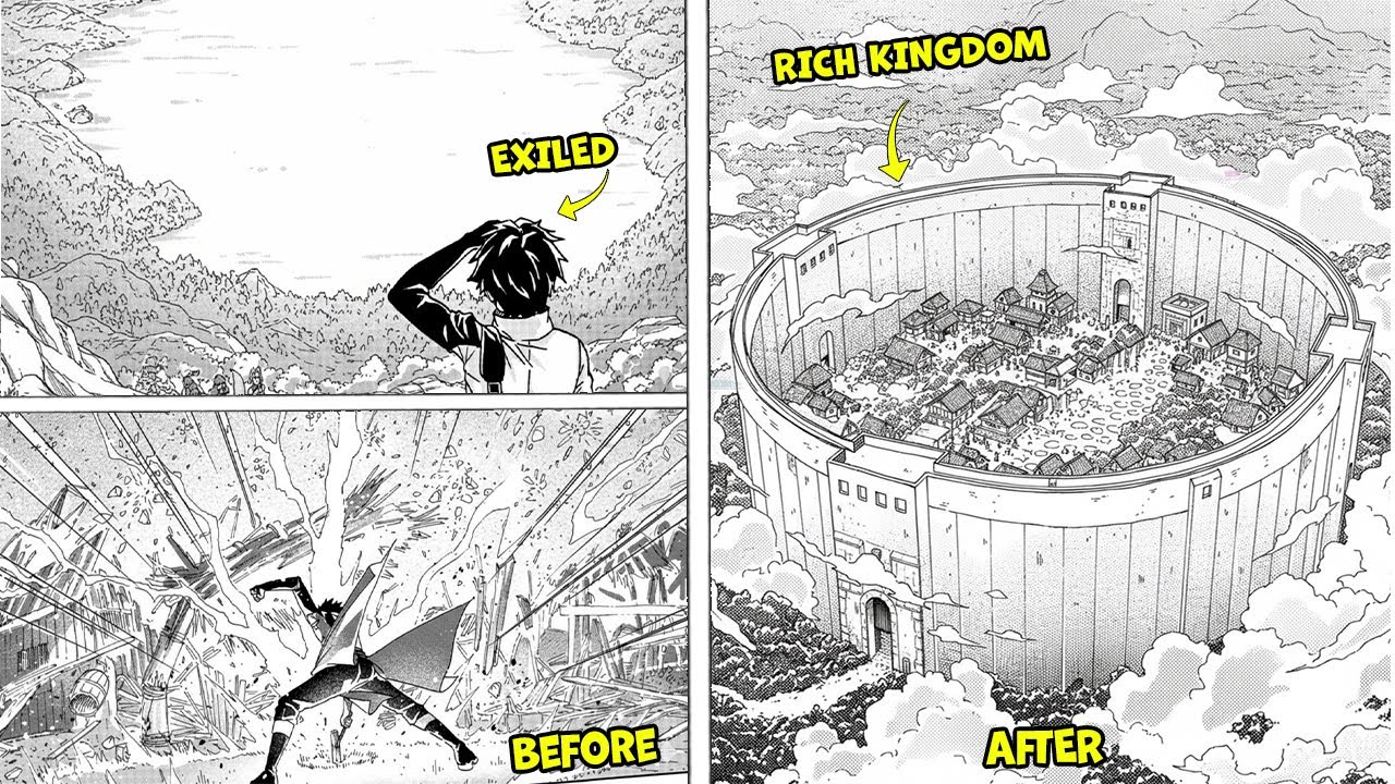 EXILED BLACKSMITH HID INFINITE CREATION MAGIC, FOUND A LAND, DEVELOPED IT INTO WEALTH | MANGA RECAP