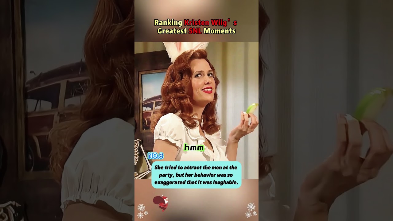 Kristen Wiig was born for comedy; every role she plays is absolutely classic.