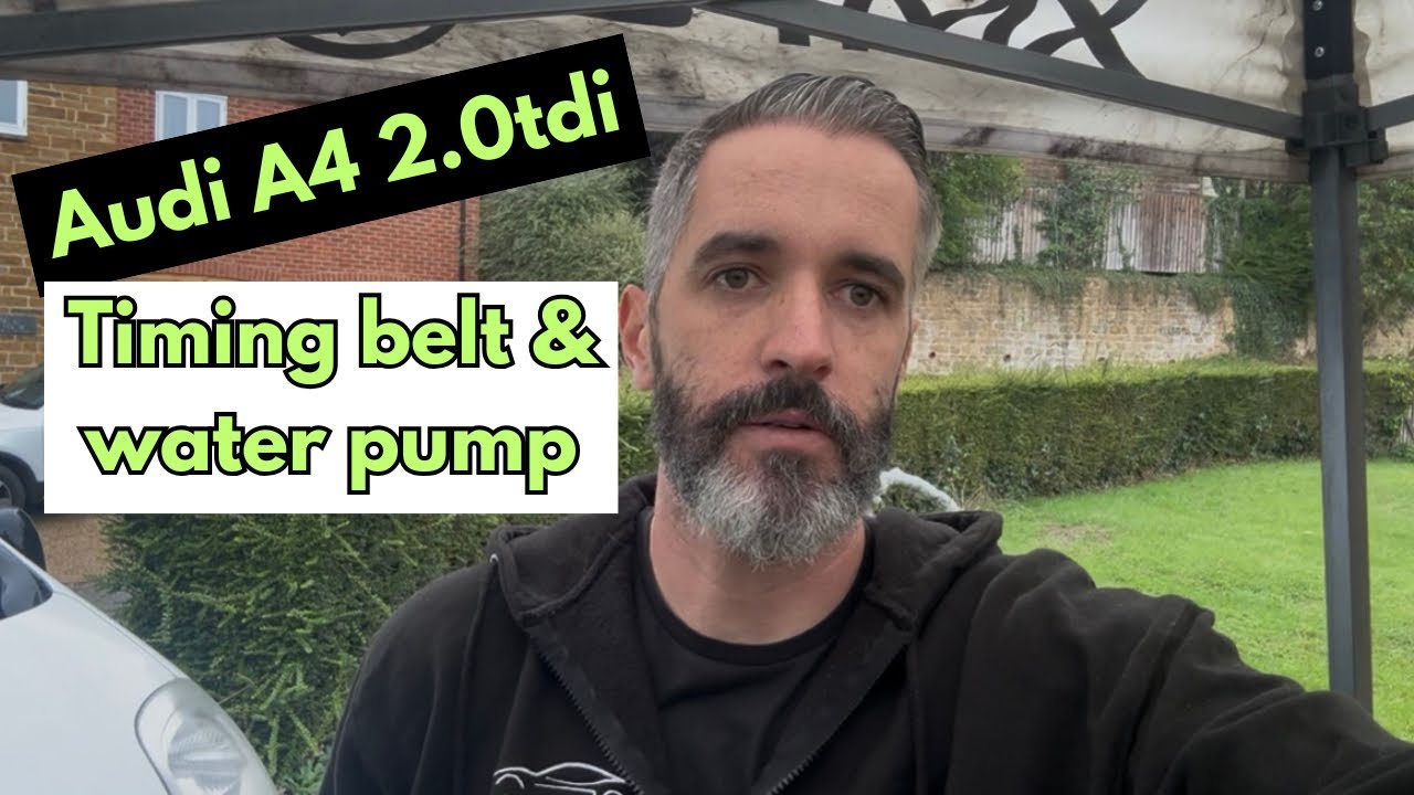 Audi A4 2.0tdi CNHC Замена ремня ГРМ и водяного насоса!