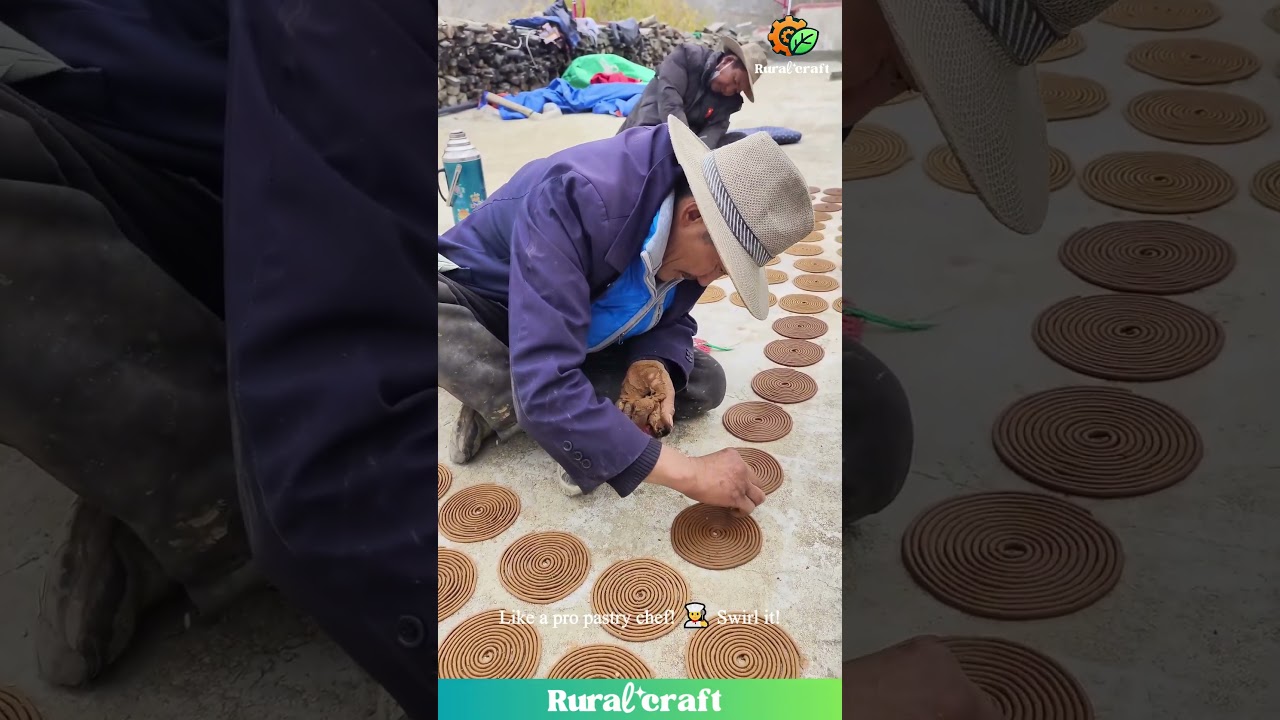 Incense Coil Perfection! 🌀 This Craft is So Satisfying! 