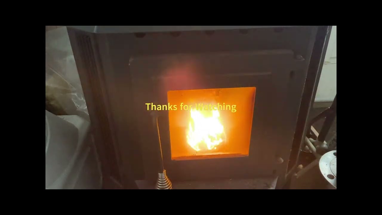 Feeding the Pellet Stove for Garage Heat. YouTube