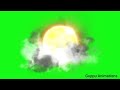 Sun And Clouds Green Screen Animation Cartoon Sun Green Screen Green Screen Animation Sun Clouds 