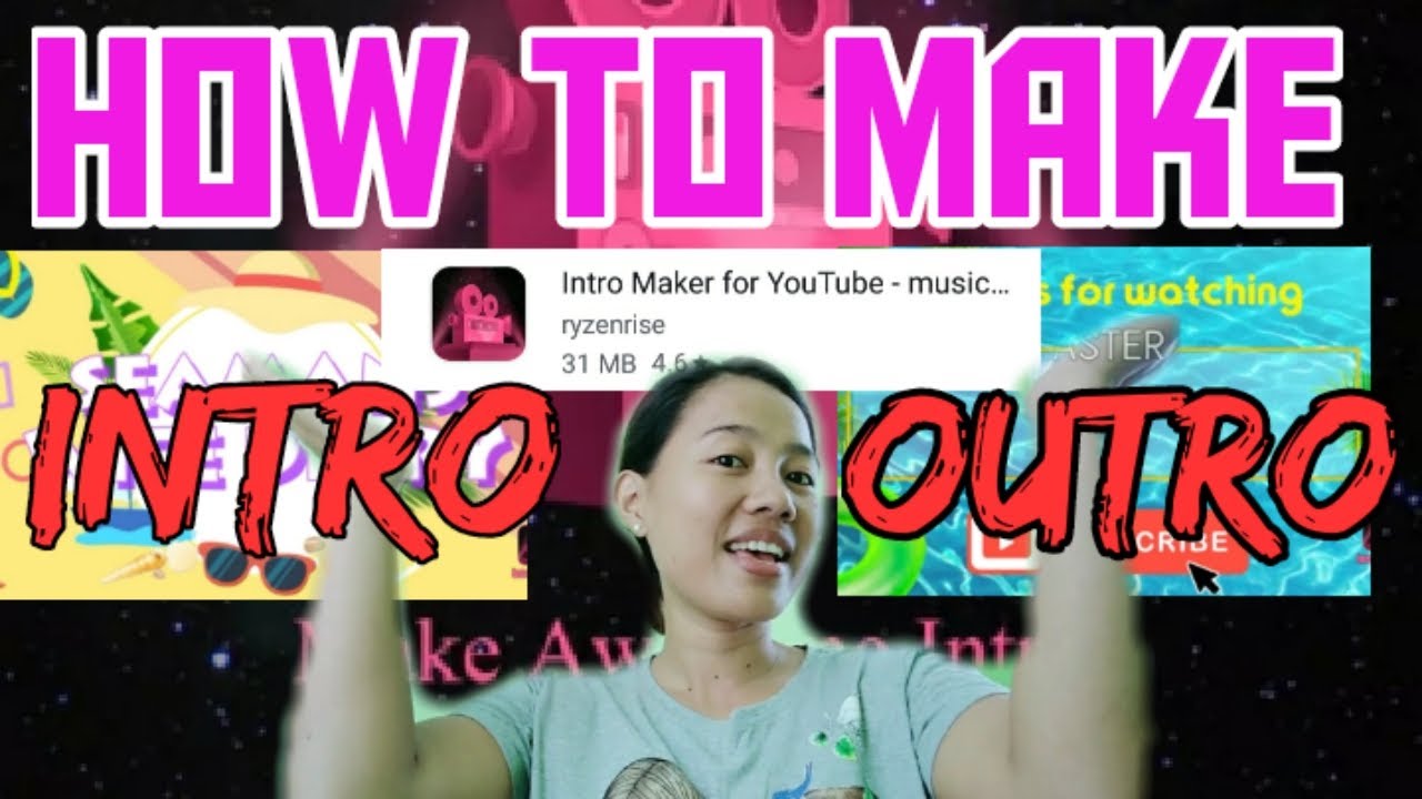HOW TO MAKE INTRO & OUTRO VID FOR YOUR VLOG | How to use Intromaker App ...