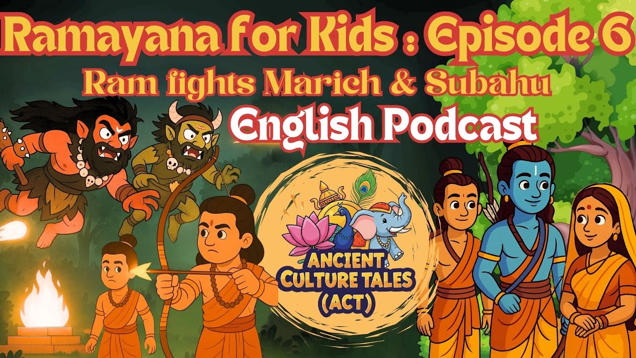 Subahu 🌟Ram vs Maricha & Subahu | Ramayana Story for Kids | English Podcast ...