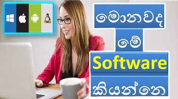 Software ගැන හරියටම ඉගෙනගමු What is Software,( System software , Application software )💻💻 - Sinhala.