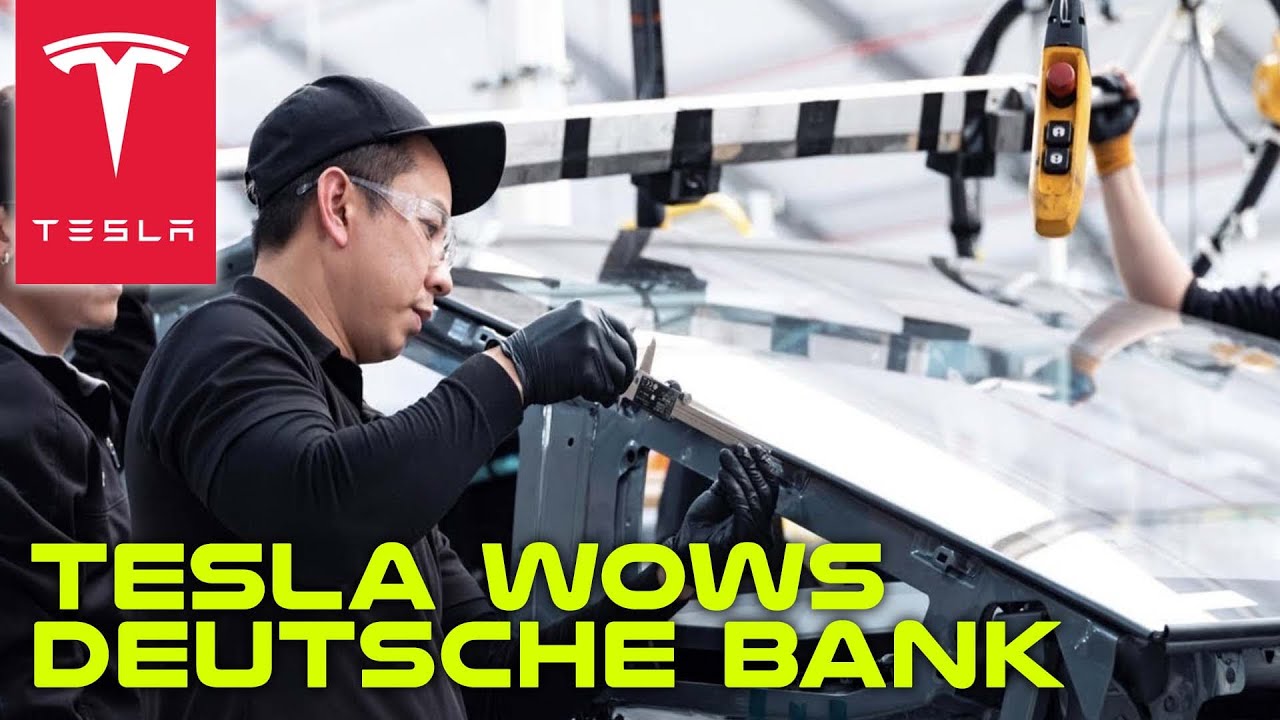 Tesla Wows Deutsche Bank in Giga Texas Tour - YouTube