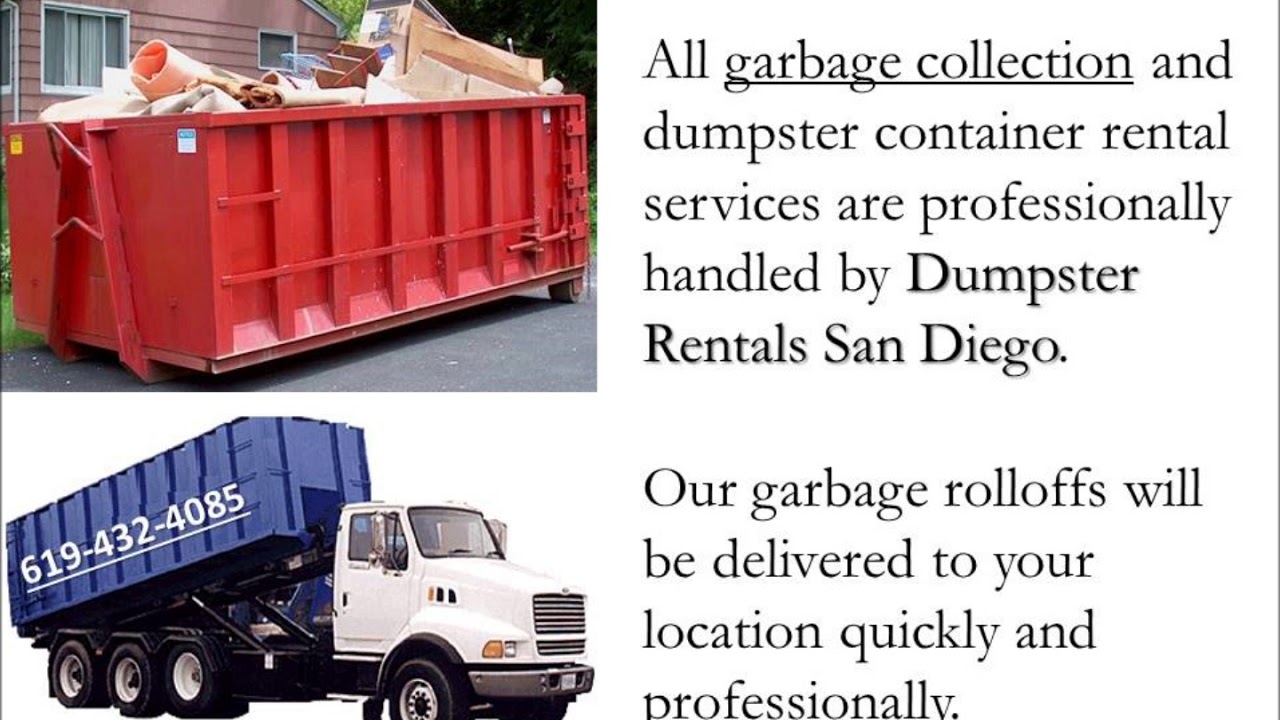 Dumpster Rentals San Diego 619 432 4085 Roll off Dumpster Rentals
