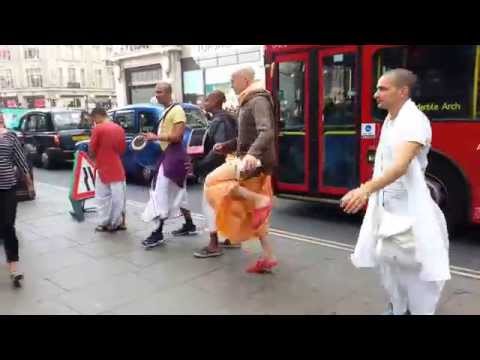 Hari Krishna Group dancing in London August 2014
