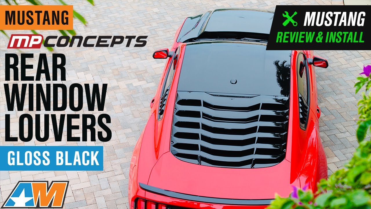 20152020 Mustang MP Concepts Rear Window Louvers Review & Install