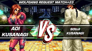 KOF Mugen] Request Match #23▶️ Aoi Kusanagi 🆚 Souji Kusanagi ...