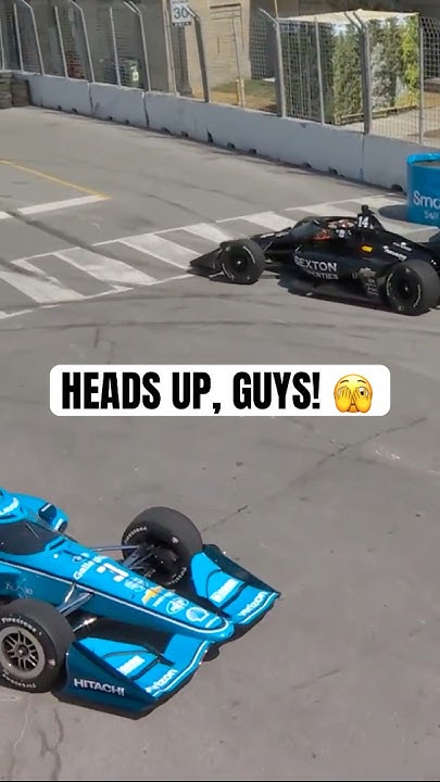 Well ... THAT was awkward 😬 #indycar #racing #indyto #scottmclaughlin #patooward #santinoferrucci