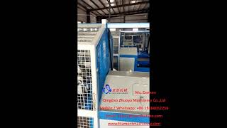 Plastic PET PP PE rope making twisting machine with recycled PET bottle flakes