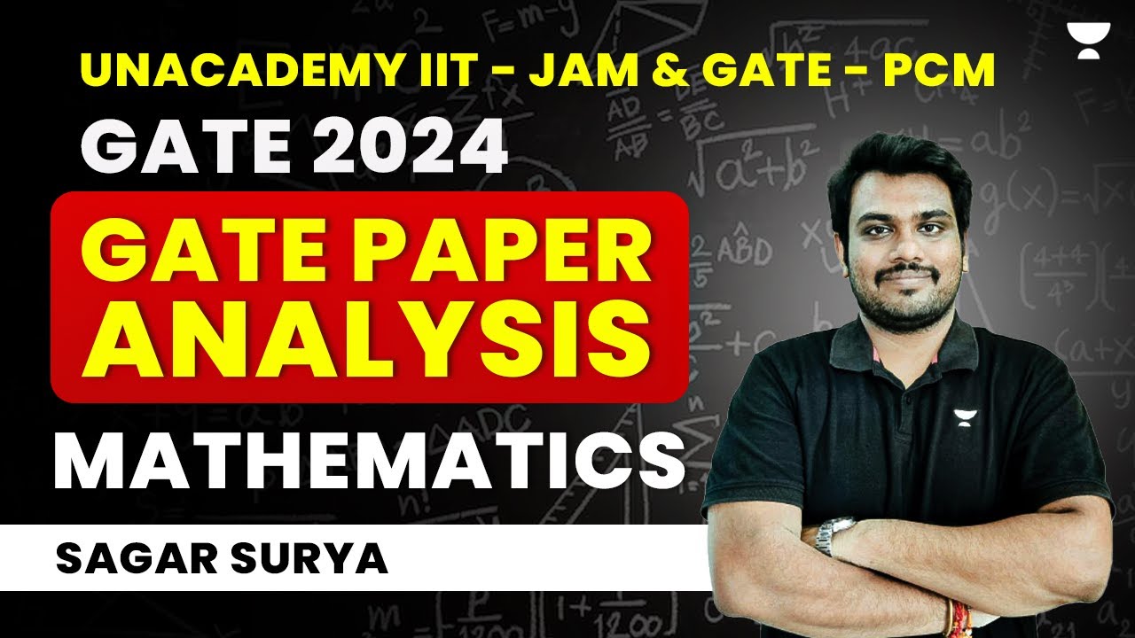 GATE Paper Analysis : Mathematics | GATE 2024 | Sagar Surya - YouTube