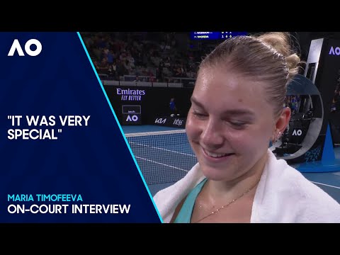 Maria Timofeeva On-Court Interview | Australian Open 2024 Second Round