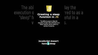 Create a sleep function in JS #js #javascript #webdevelopment #frontend #coding #htmlcssjavascript