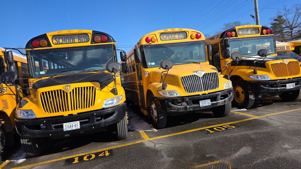 School Bus Pics I took today at different bus yards! 