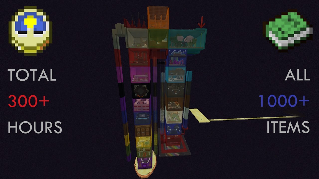 I Made Citadel of Void with All of Minecraft Items Exhibition