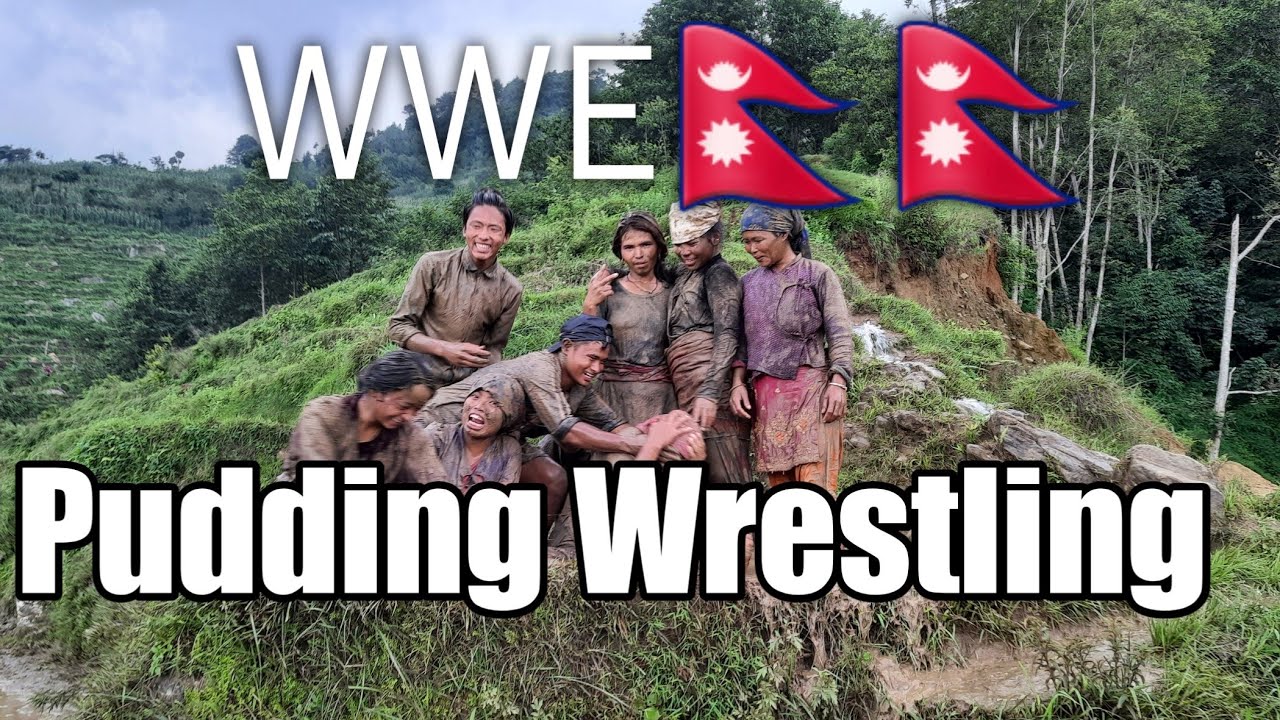 Pudding wrestling in Nepal ||wrestling||