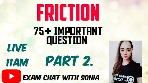 Friction | Most Important Mcq