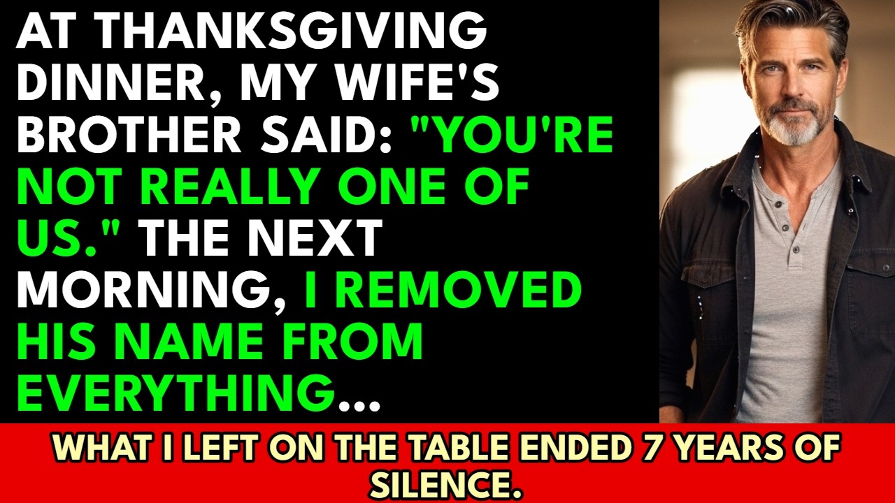 Mein Schwager sah mich am Thanksgiving-Tisch direkt an und sagte: „Ehrlich, diese Familie wäre besser dran, wenn du einfach nicht da wärst. Du gehörst sowieso nicht wirklich zu uns.“ Ich stand...