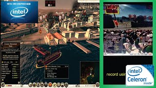 Total War Rome Ii On Intel Uhd 600 Intel Celeron Vram 128Mb Gameplay Laptop