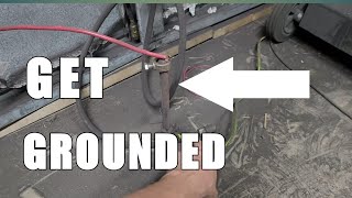 How to ground for powder coating          #powdercoating #howtopowdercoat