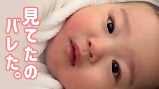【生後10ヶ月】赤ちゃんの寝起きをこっそりモニタリング👀