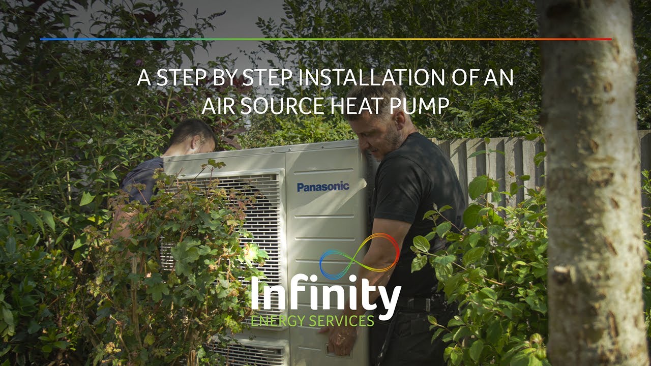 How Infinity Energy Services install an air source heat pump - step by step