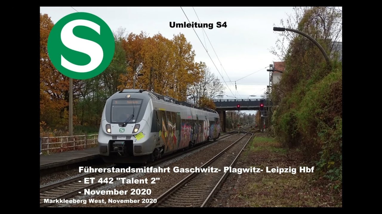 Führerstandsmitfahrt: Gaschwitz - Waldbahn - Plagwitz - Leipzig Hbf (November 2020)