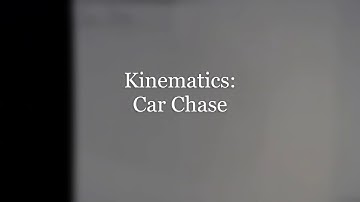 Kinematics:  Car Chase