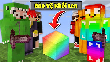 Minecraft, Đại Chiến Bảo Vệ Khối Len Với Chế Độ HACKER 1 HIT Troll Noob Team