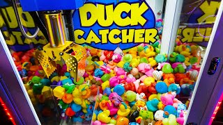 I Won So Many Rubber Ducks from the Claw Machine!