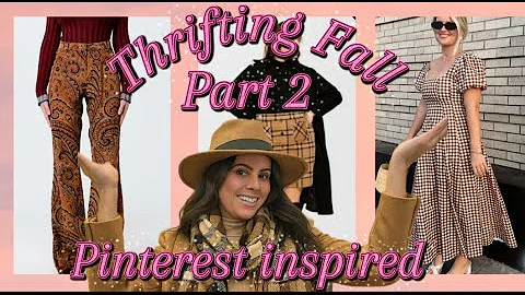 Part 2~Thrifting Fall 🍂~Pinterest inspired Fashion~Goodwill Fall Haul 2025