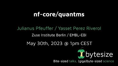 nf-core/bytesize: nf-core/quantms