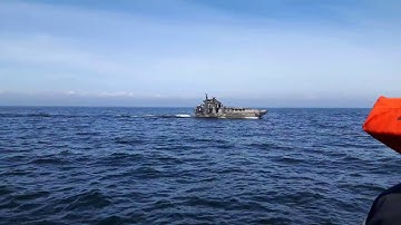 Jurmo anländer till Hamnskär 11.8.2017 Jurmo saapuu Hamnskäriin