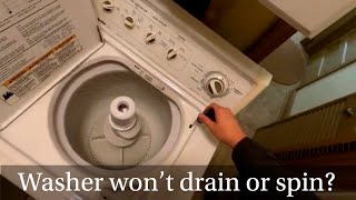 Whirlpool, Kenmore or Maytag Washer Drain of Spin Diagnosis and Repair (Lid Switch)